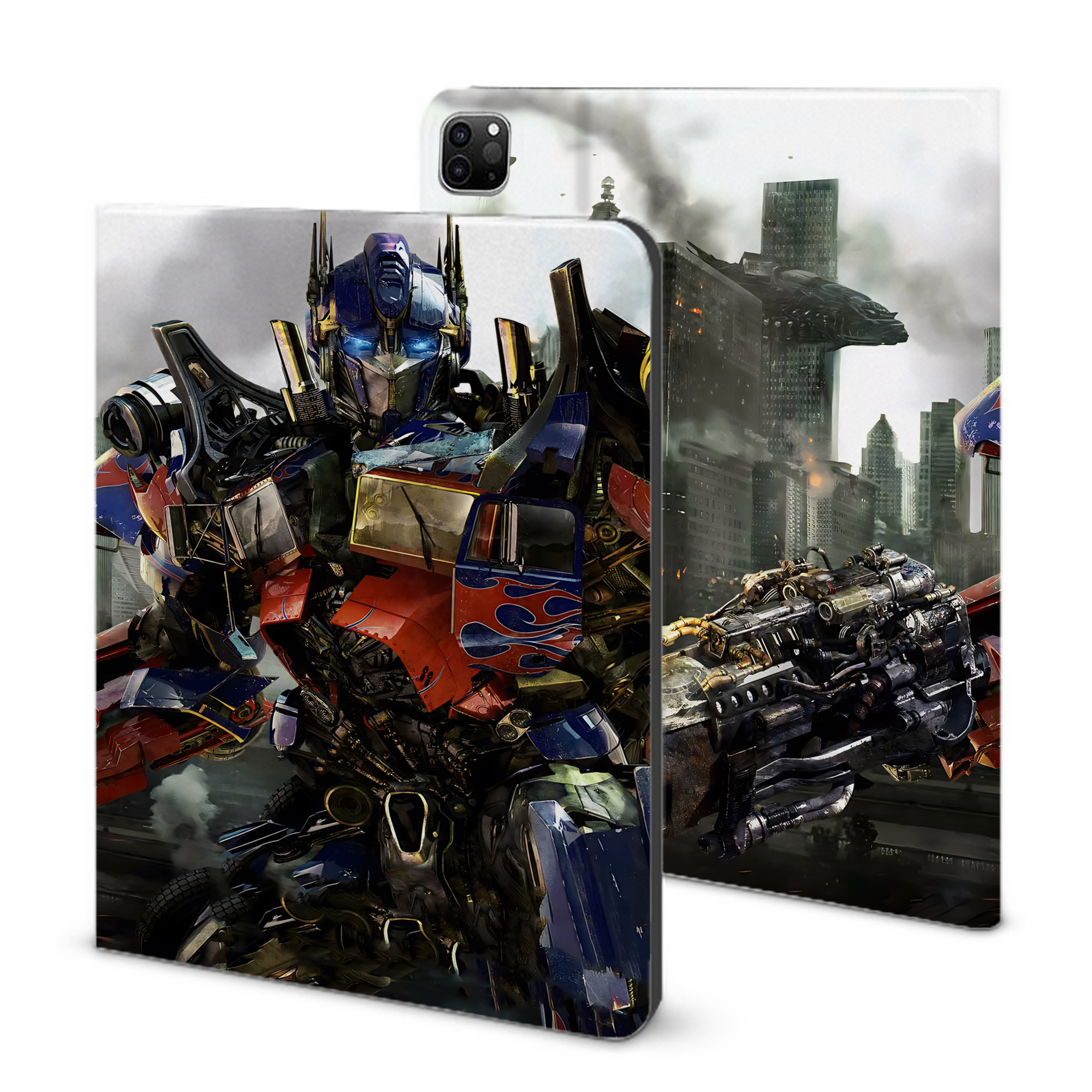 （画像用） Transformers トランスフォーマー IPad ケース ブック型 PUレザー TPU 耐衝撃 軽量 薄型 ペン収納なし 全面保護 IPad 各モデル対応